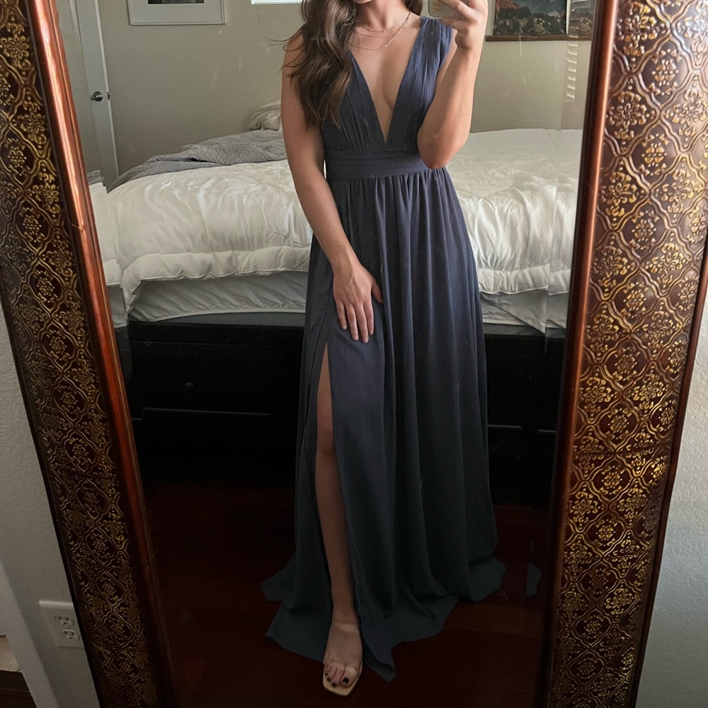 Heavenly Hues Dark Blue Maxi Dress
